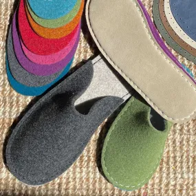 Make your own Felt Slipper Kit with Suede Outsoles