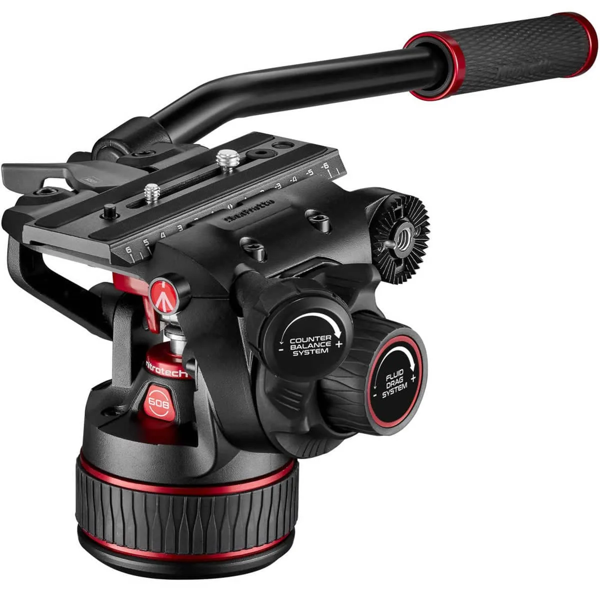 Manfrotto 608 Nitrotech Fluid Head with 645 FAST Twin Carbon Fibre Tripod System and Bag