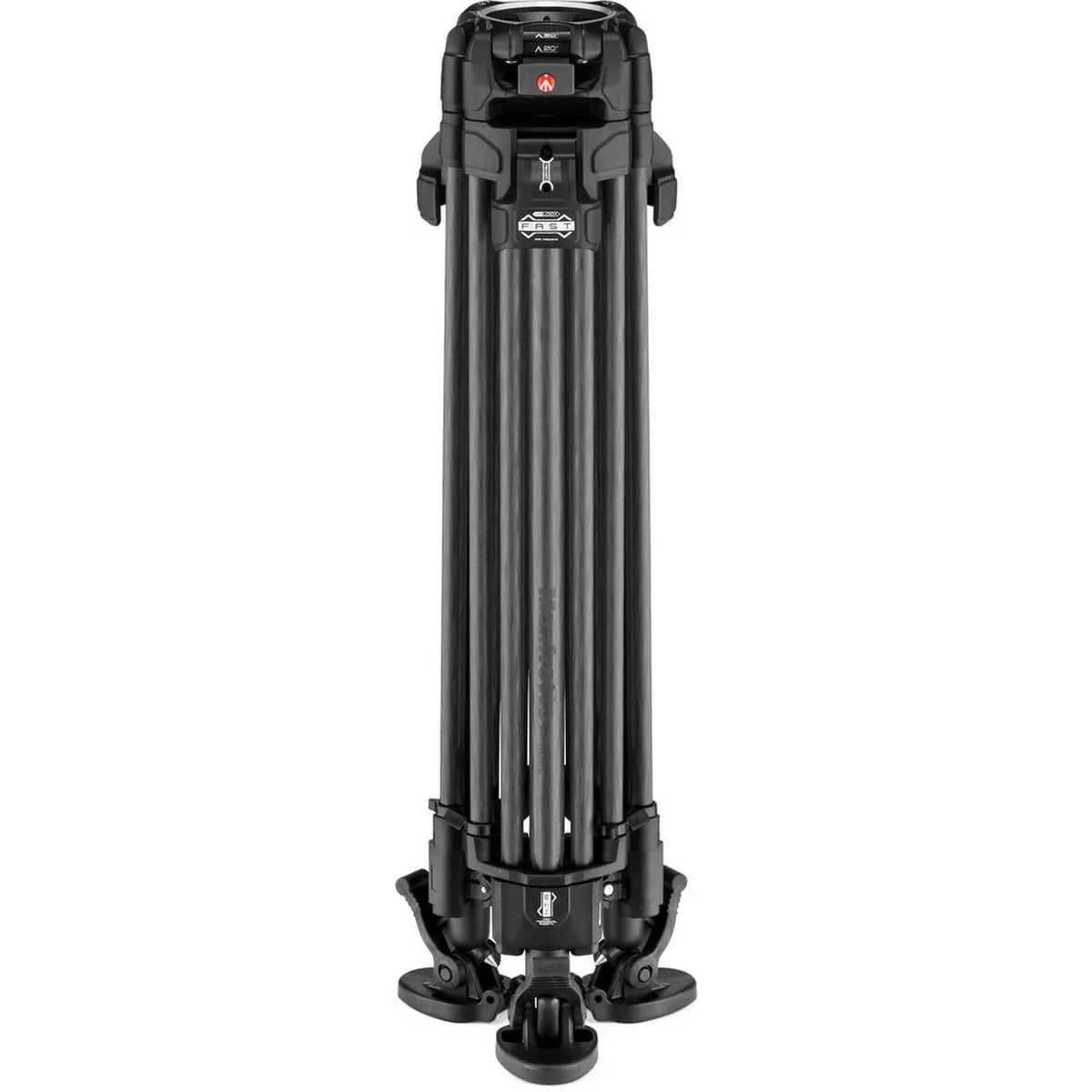 Manfrotto 608 Nitrotech Fluid Head with 645 FAST Twin Carbon Fibre Tripod System and Bag