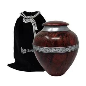 Matki Brown Alloy Cremation Urn