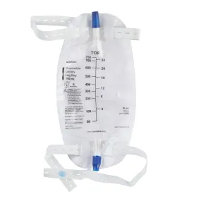 McKesson Urinary Leg Bag with Anti-Reflux Valve, 750 mL