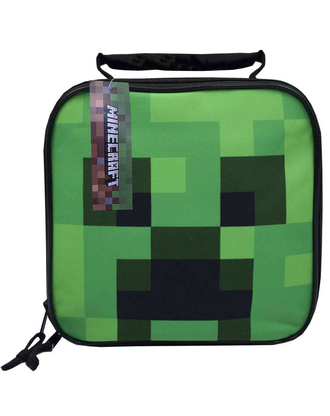 Minecraft Creeper Green Kids Backpack and Lunch Box School Set