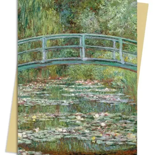 Monet: Bridge Over A Pond For Water Lilies Greeting Card