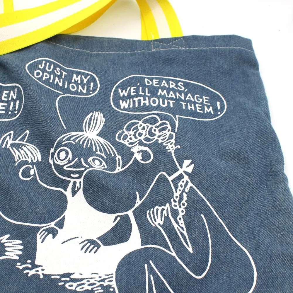 Moomin "Aren't Men Terrible" Denim Tote