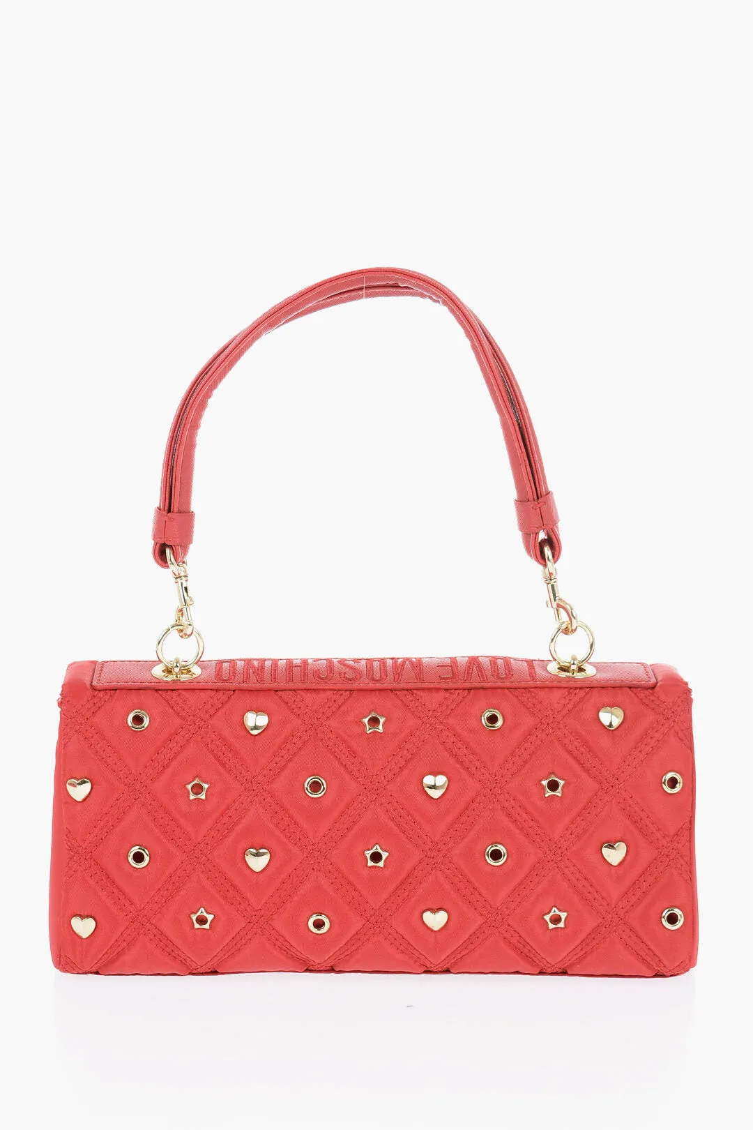 Moschino LOVE Quilted bag with Metallic Applications