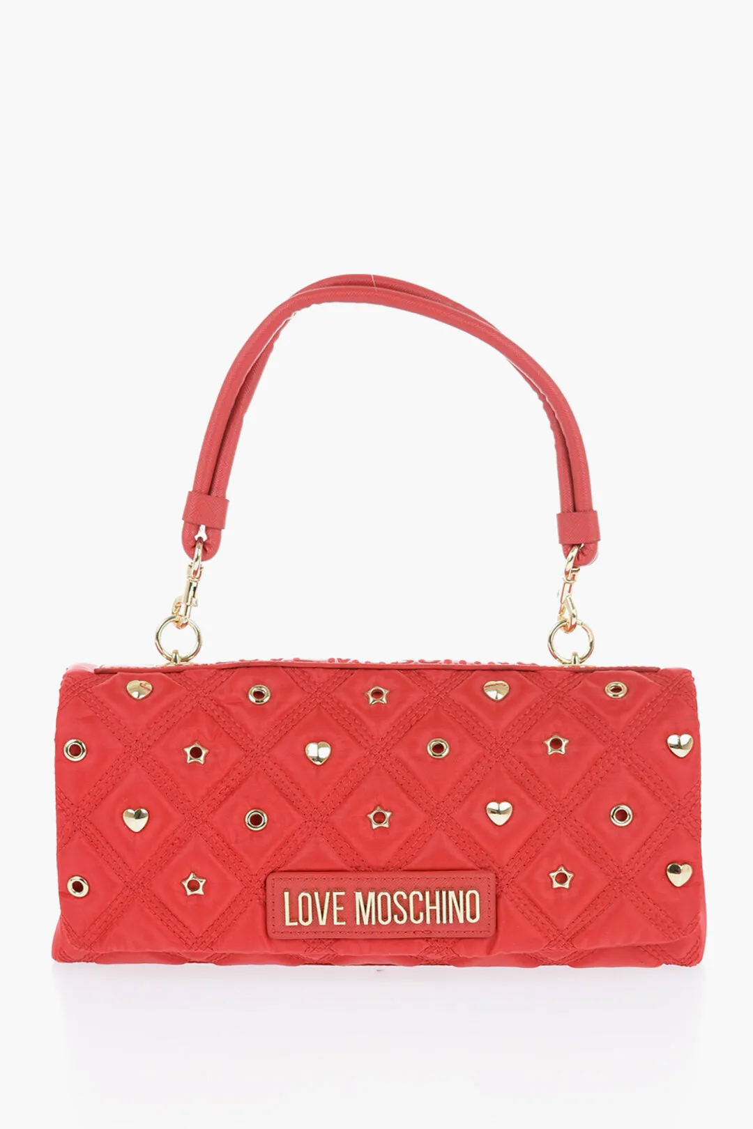 Moschino LOVE Quilted bag with Metallic Applications