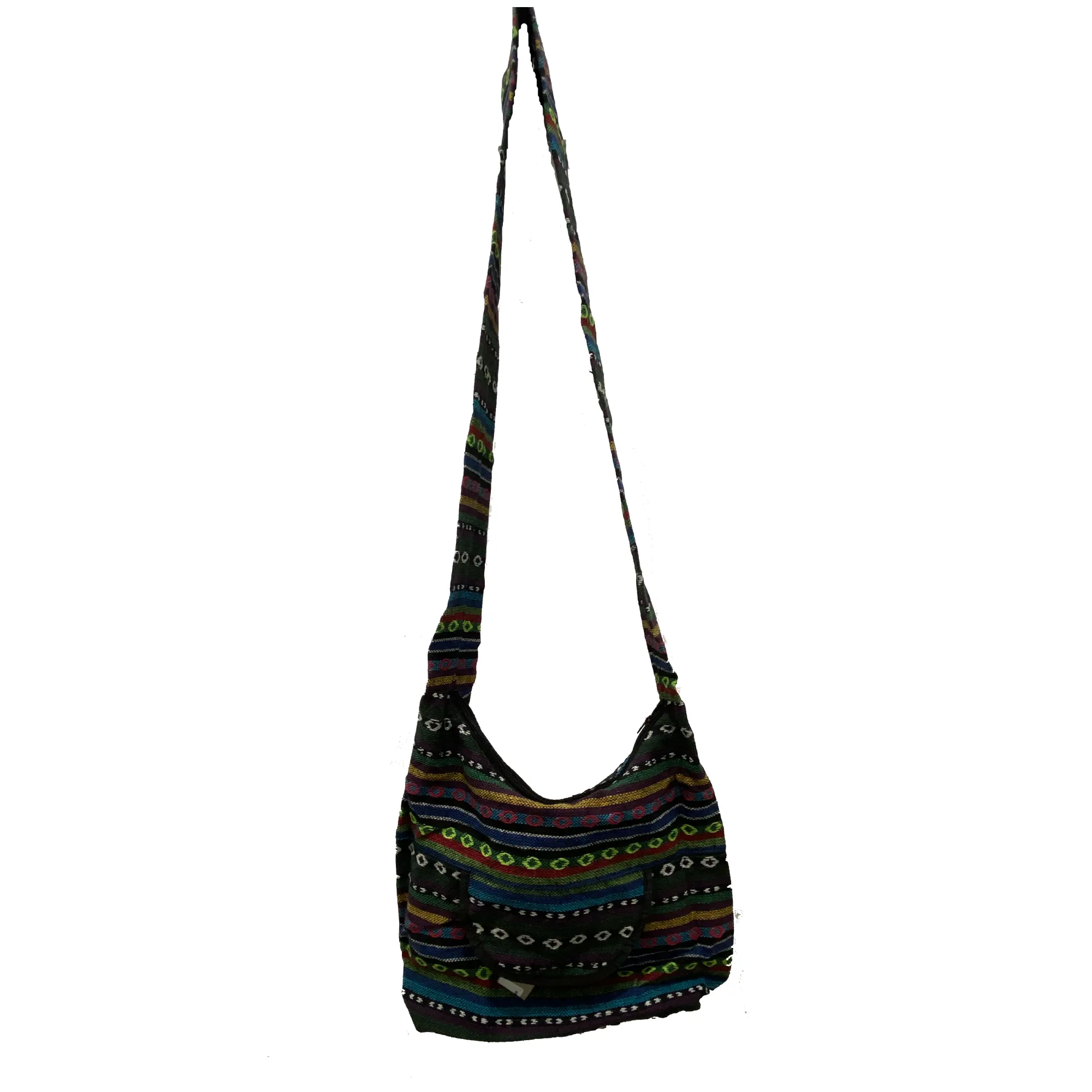 Multi-Colored Cotton Shoulder Bag