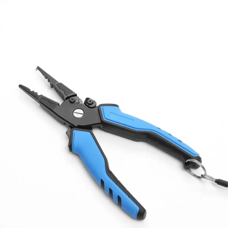 Multifunctional Long Way Sub-Clamp Control Fish Pliers Fish Catcher(Luya Tongs (Blue))