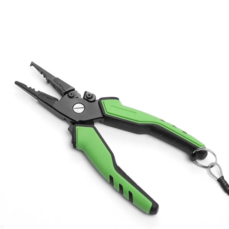 Multifunctional Long Way Sub-Clamp Control Fish Pliers Fish Catcher(Luya Tongs (Grass Green))