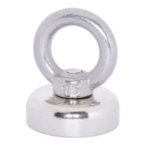 Neodymium Pot Magnet SS304 EYEBOLT - D32mm (34kg) | Recovery Fishing Magnet