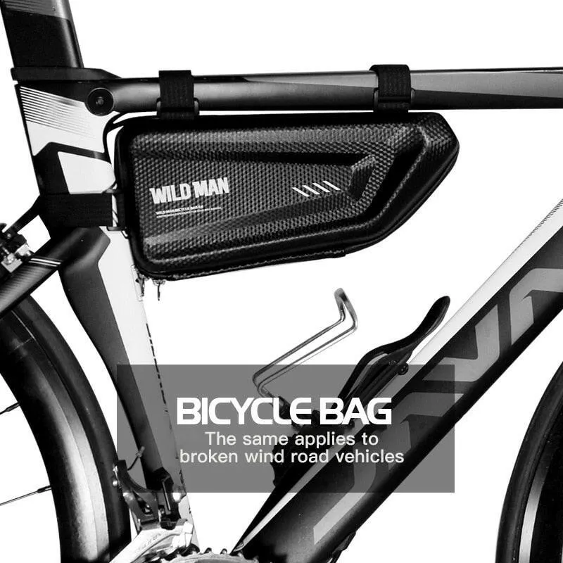 New bicycle tripod bag front tube rack hard shell bag bicycle storage bag waterproof bicycle storage bag outdoor tool