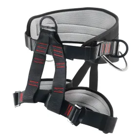 NewDoar Thickness Climbing Harness, Wider Half Body Harness(Upgrade Black)