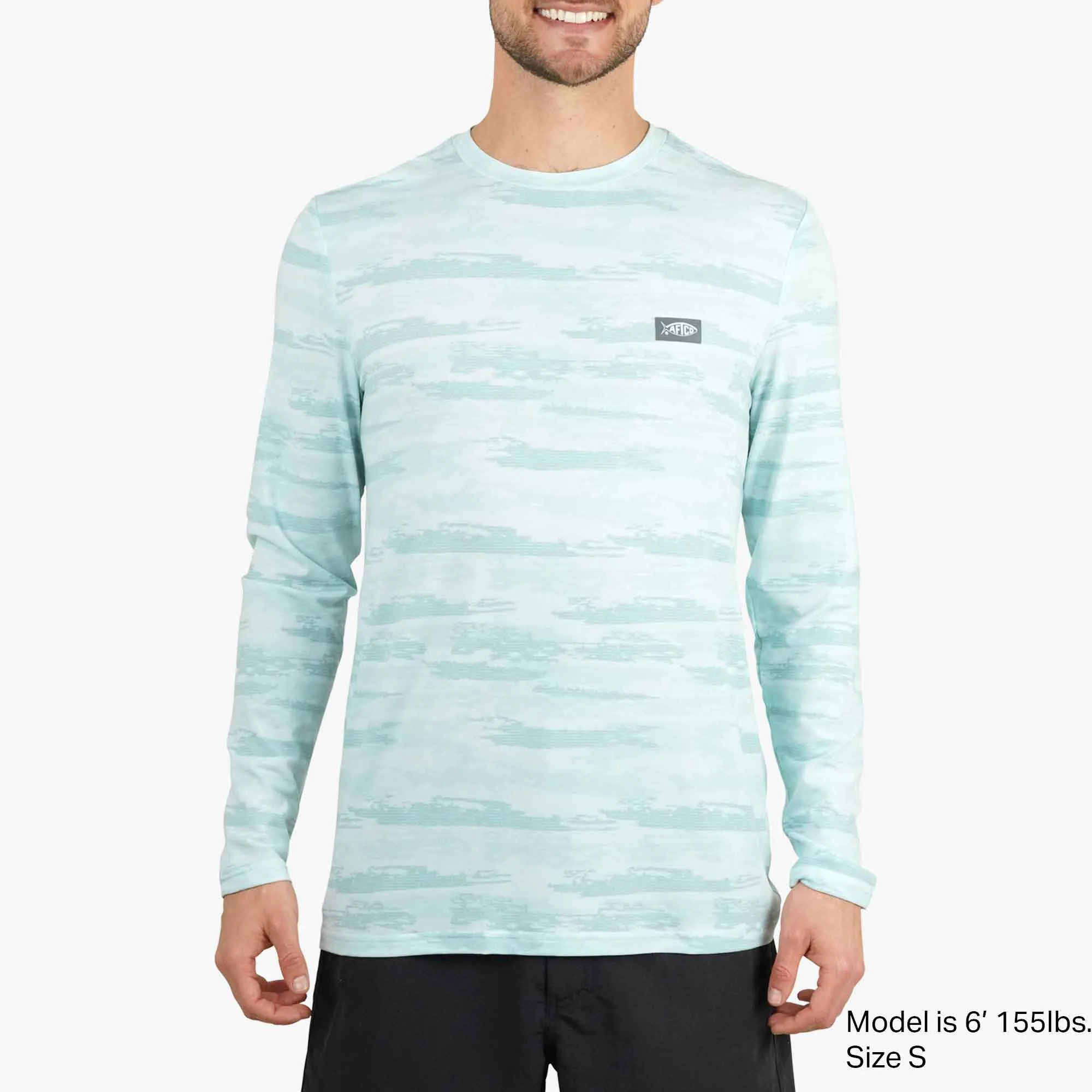 Ocean Bound Printed LS Performance Shirt