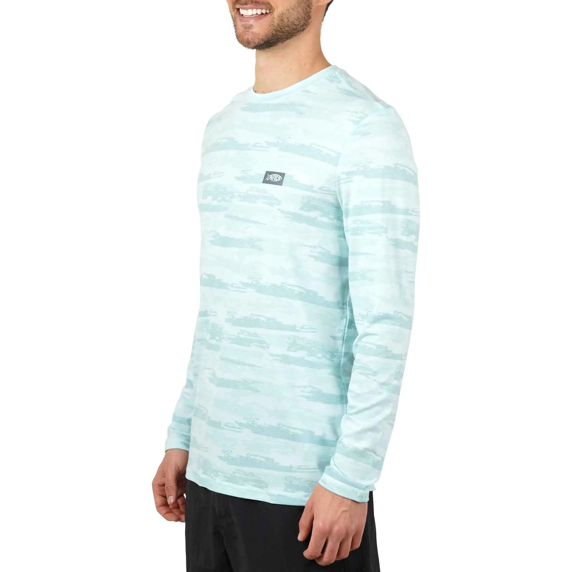 Ocean Bound Printed LS Performance Shirt