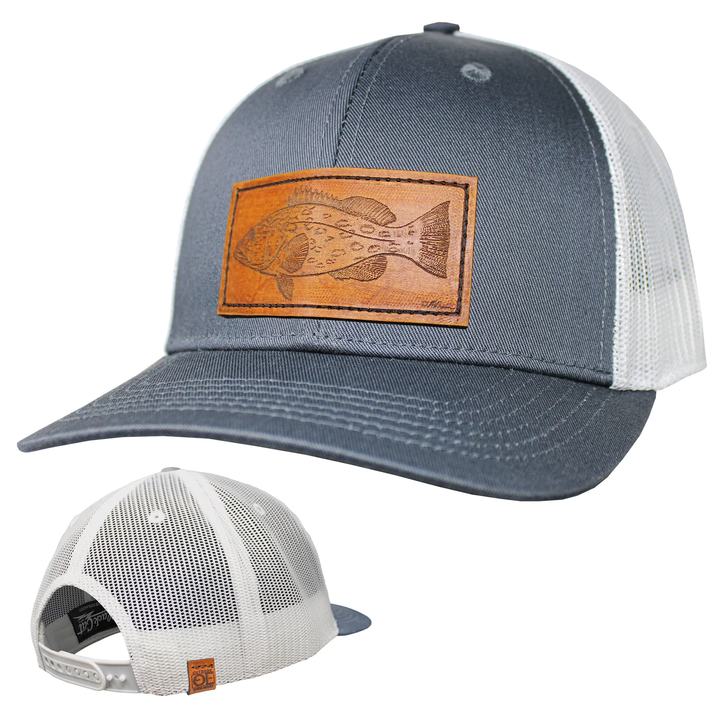 OE - Performance Trucker Hat - GAG Grouper Leather Patch