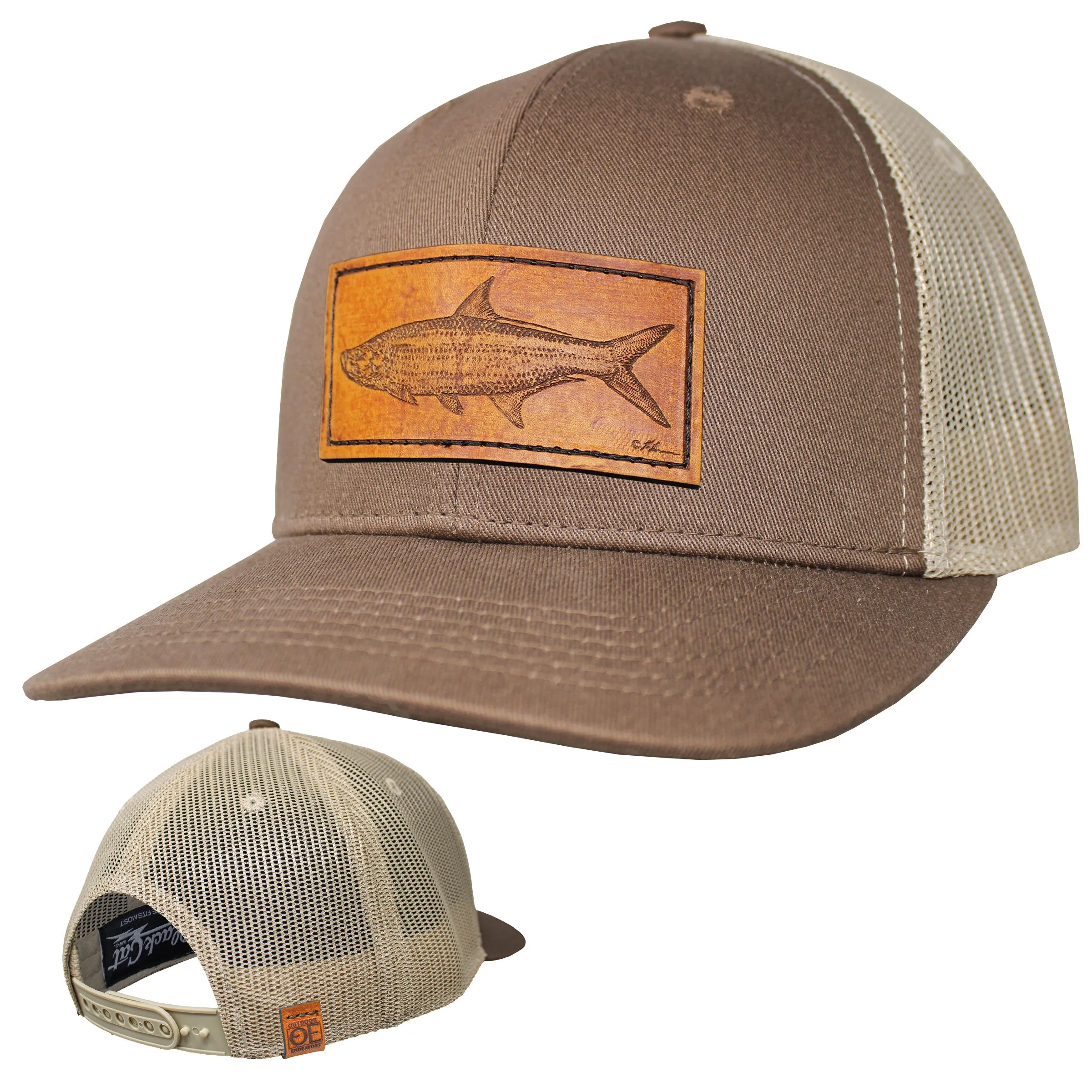 OE - Performance Trucker Hat - Tarpon Leather Patch