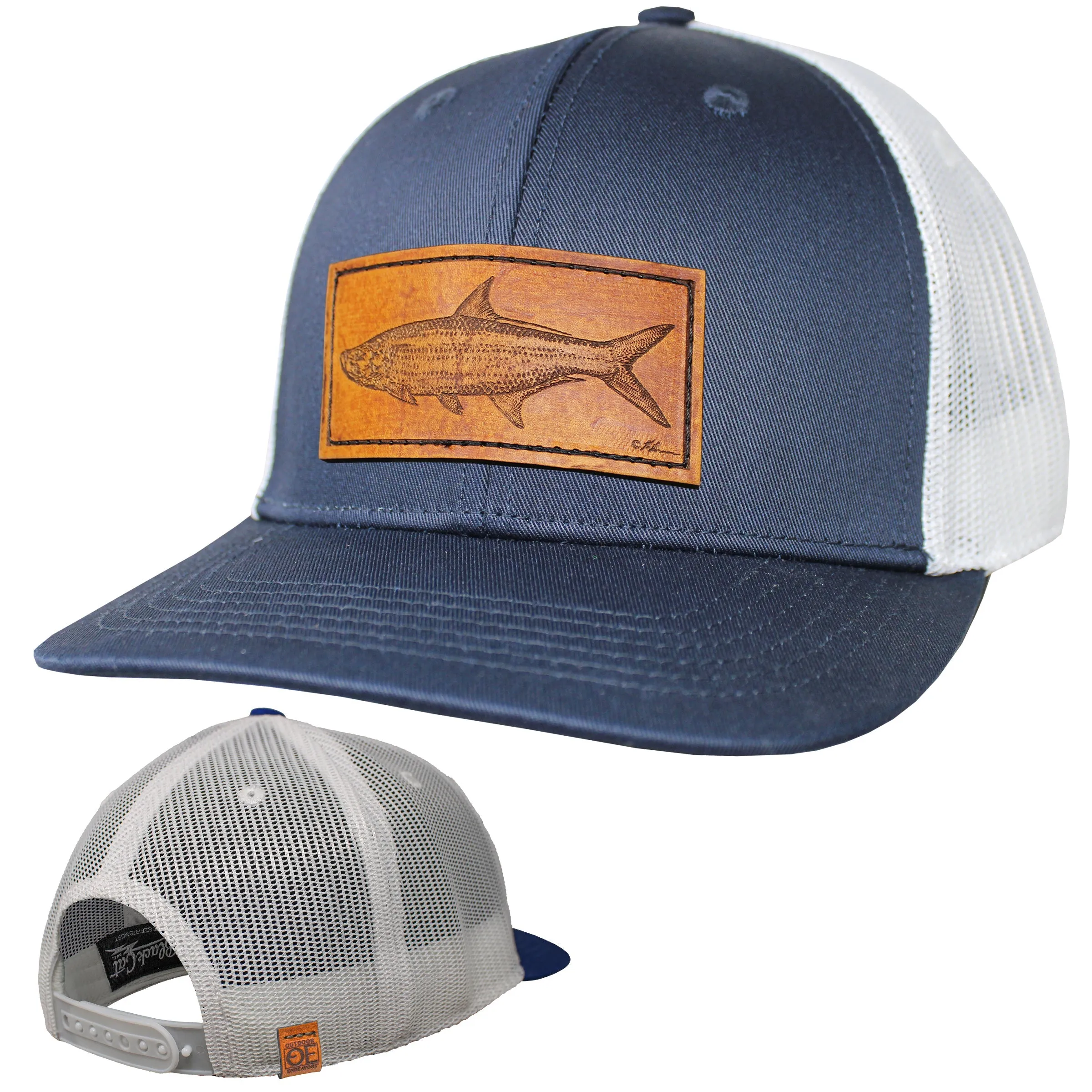 OE - Performance Trucker Hat - Tarpon Leather Patch