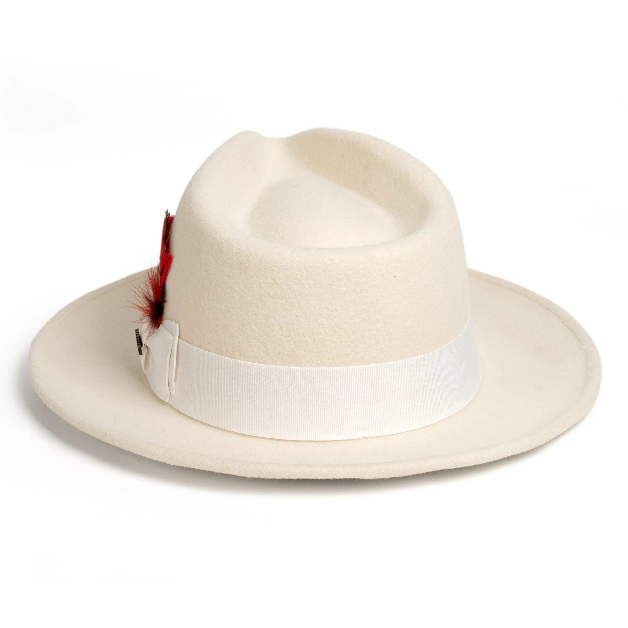 Off-White Fedora 100% Australian Wool Crushable Hat