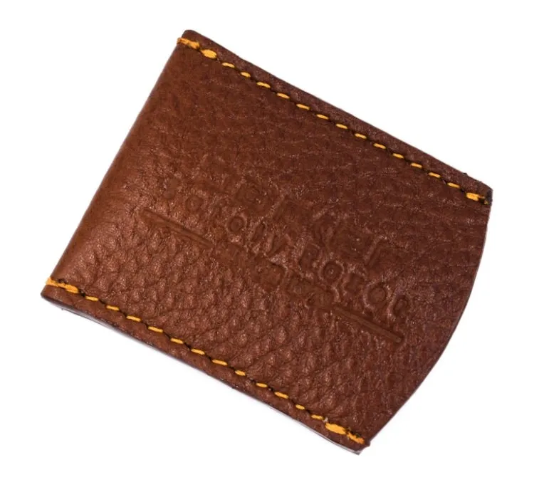 Parker Leather Double Edge Safety Razor Travel Cover Brown