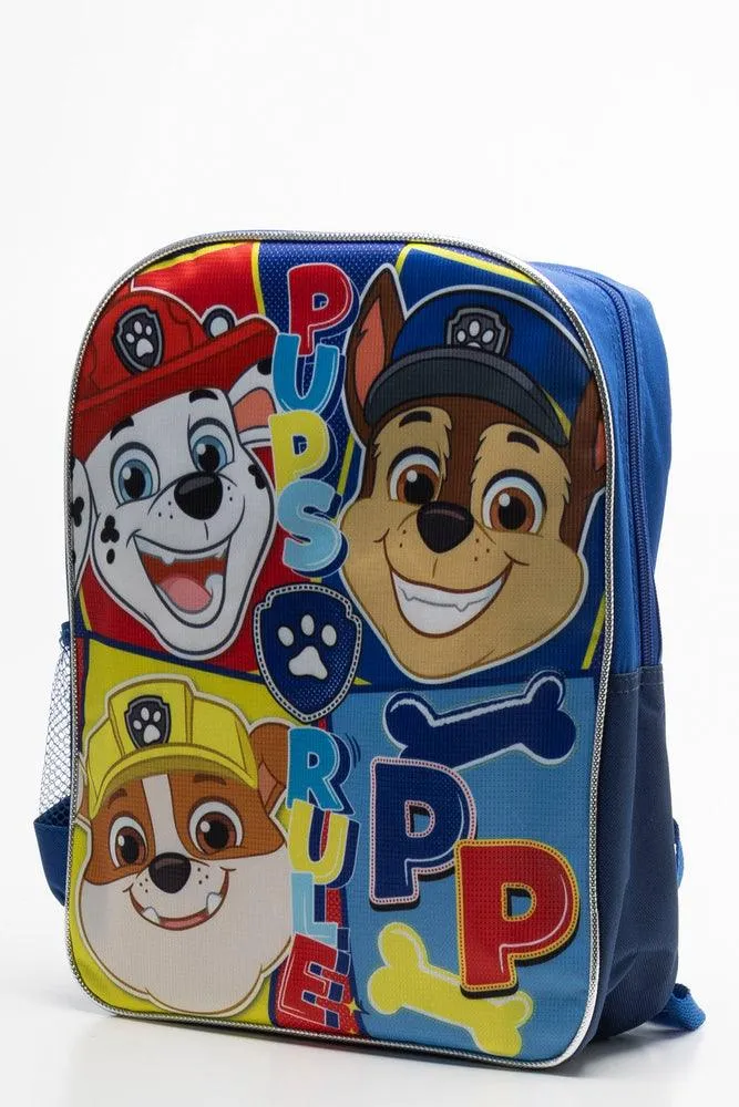 Paw Patrol Light Up Back Pack Red & Blue