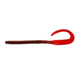 PowerBait Power Worm Soft Bait - 10" Length, Plum, Per 8