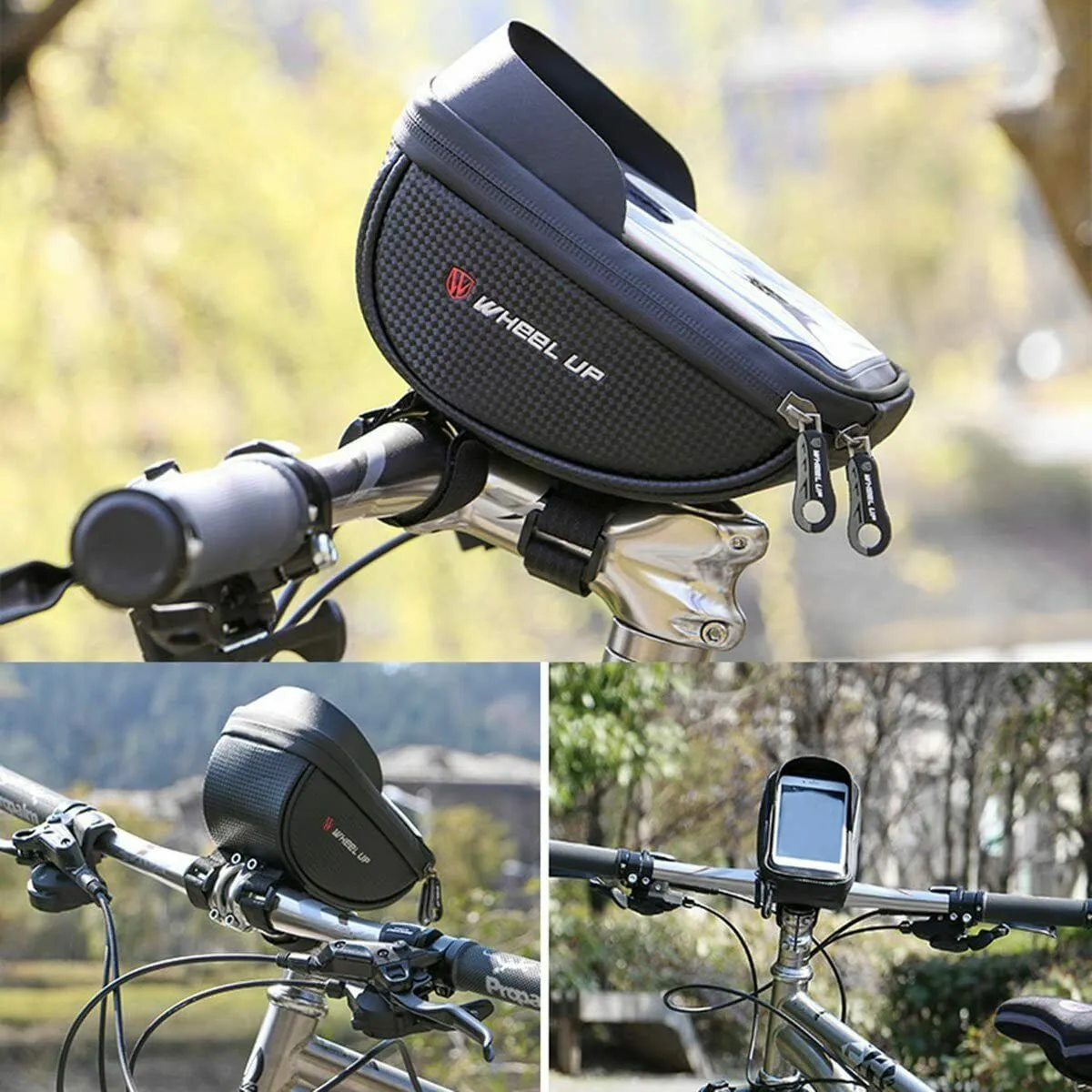 PROWheelX™ Waterproof Bike Cell Phone Case Bag Holder | Motorcyle Cycling Handlebar Mount