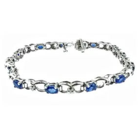 "SAFFIRA"SAPPHIRE AND DIAMOND BRACELET