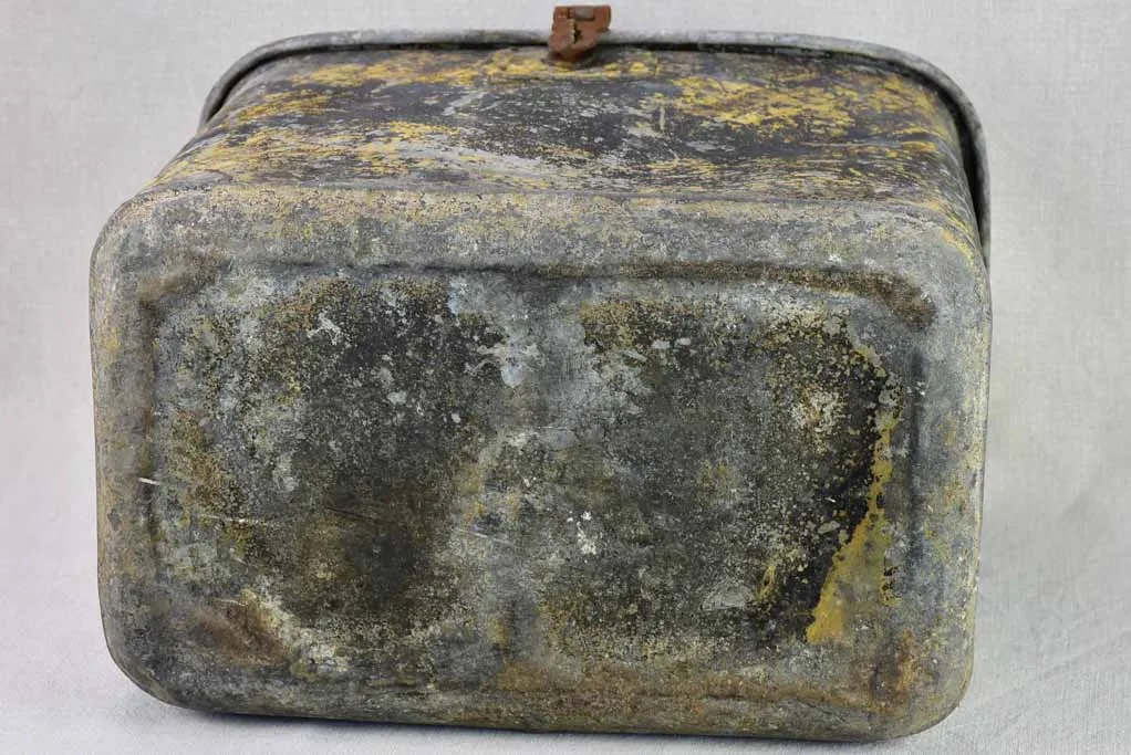 Rare 19th Century French zinc fishing box from Normandy 15¼" x 19¼"