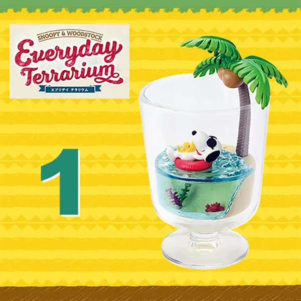 Rare 2019 Re-Ment SNOOPY & WOODSTOCK Everyday Terrarium (Sold Individually) <Free Shipping>