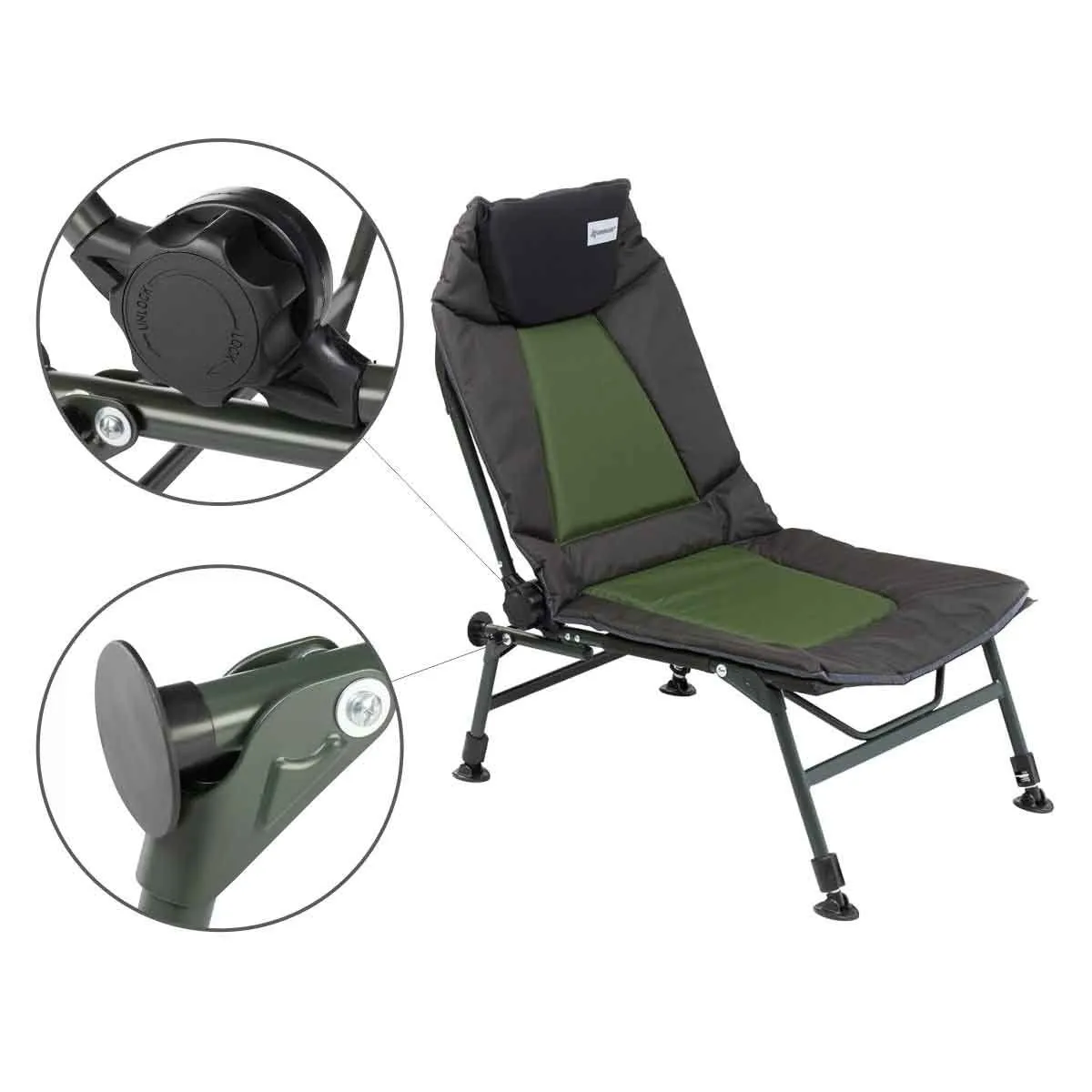 Reclining Chair For Camp and Carp Fishing