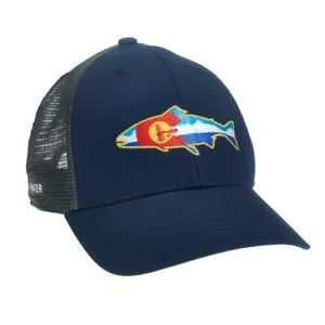 Rep Your Water Colorado Fly and Mountains Hat - Fly Fishing