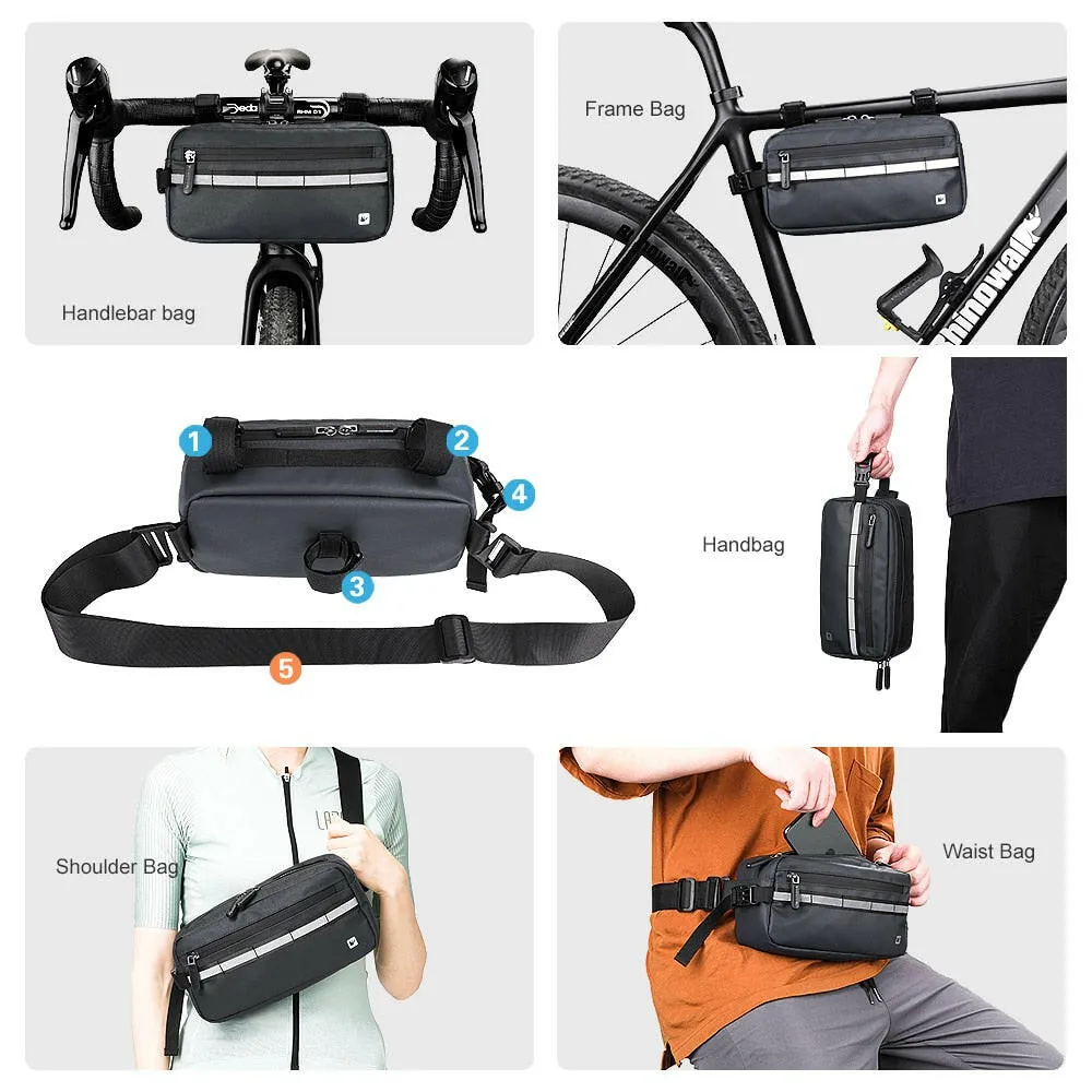 Rhinowalk 2021 New Handlebar Bag Bicycle Bags Frame Pannier Bag  Multifunction Portable Shoulder Bag Bike Accessorie