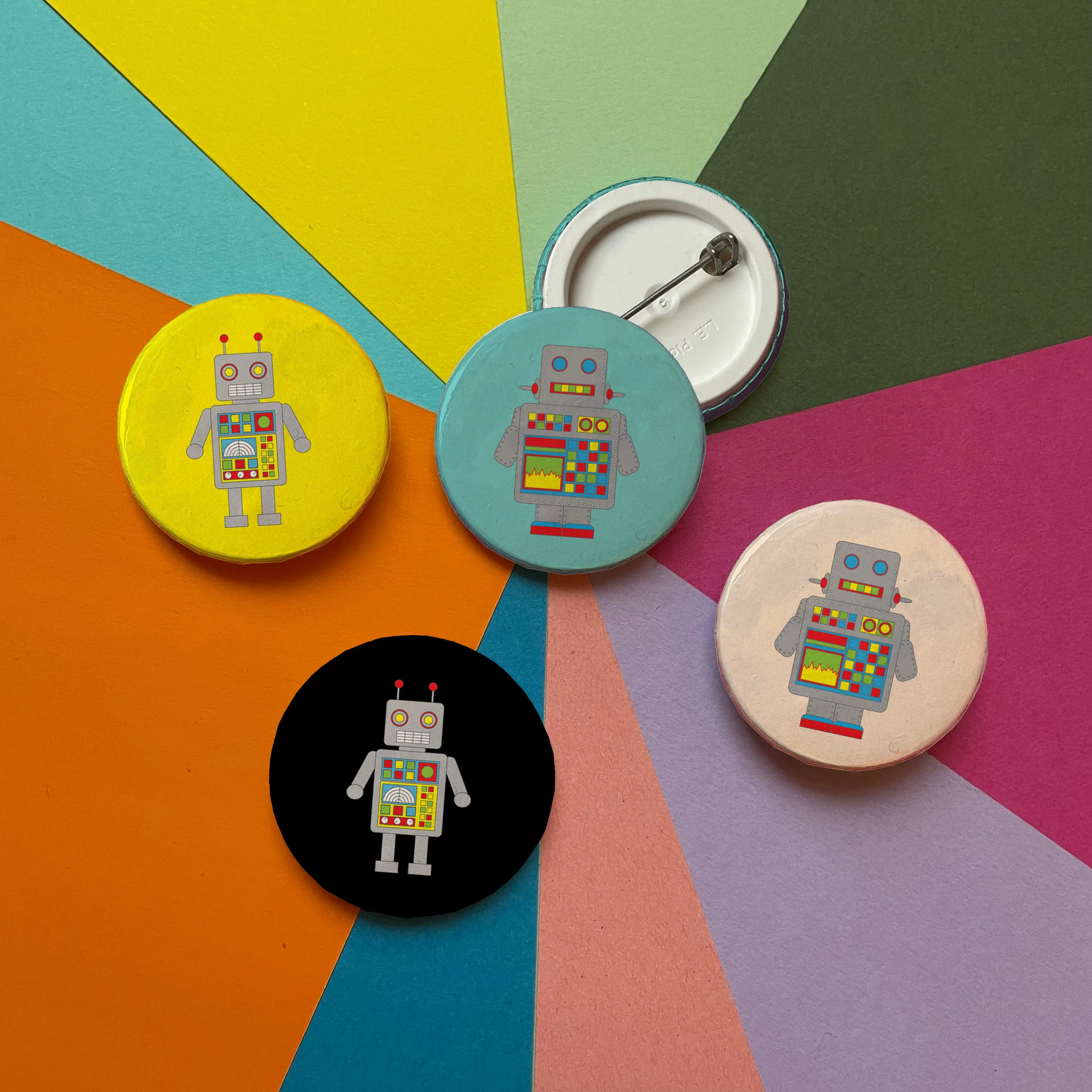 Robot - Button Badge