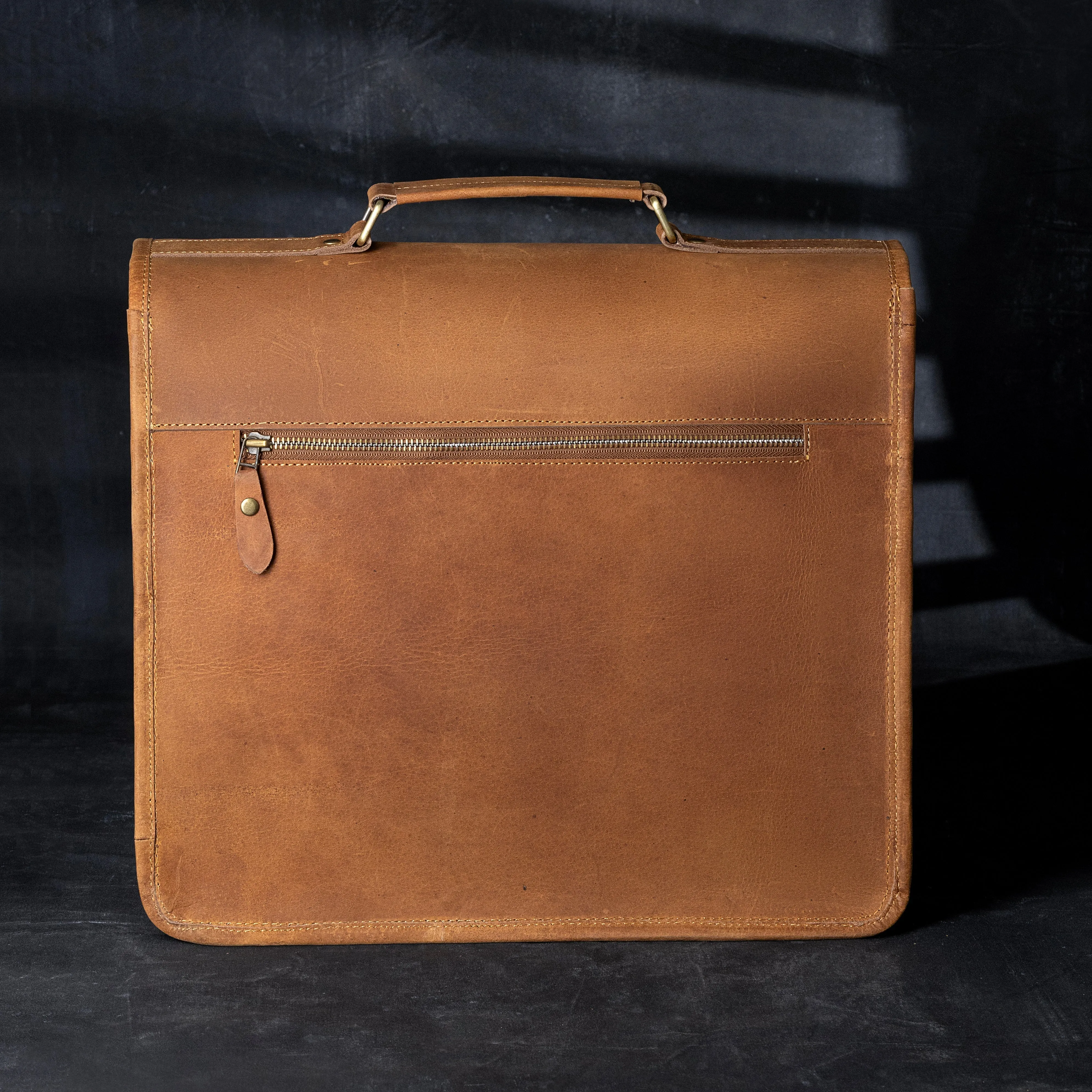 Royal Arch Chapter Briefcase - Genuine Cow Leather