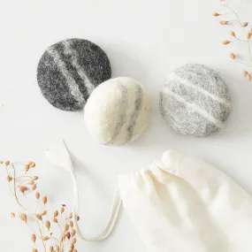 SANO Felted Soap Marble Pebble 3pc Gift Set (WS)