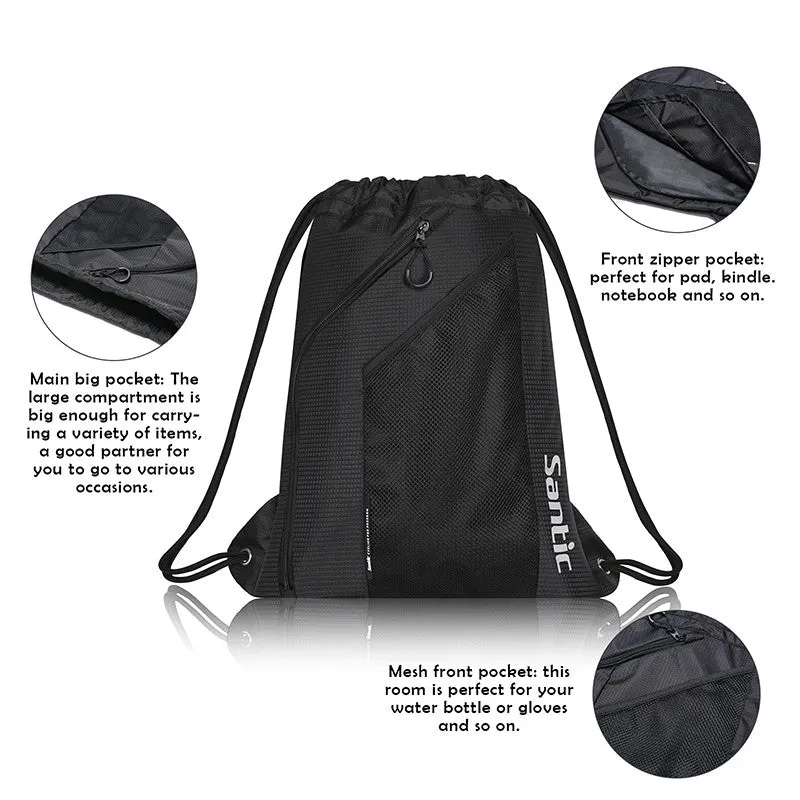 Santic Black Cycling Bike Flodable Lightweight Backpack