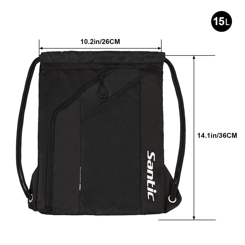 Santic Black Cycling Bike Flodable Lightweight Backpack