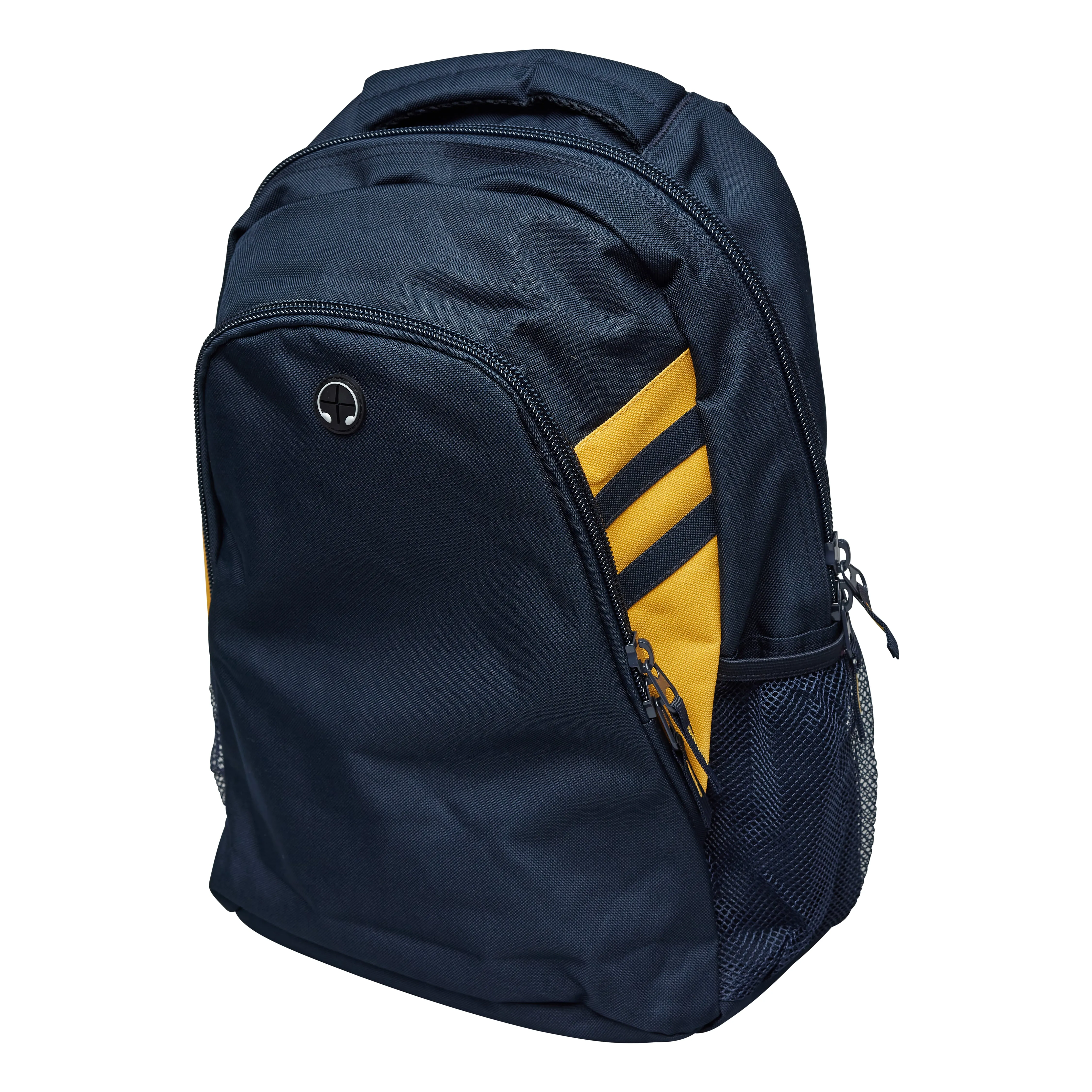 School Backpack - Navy & Gold