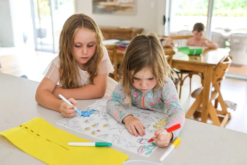 Scribble Mat In the Garden Reusable Colouring Mat