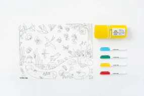 Scribble Mat In the Garden Reusable Colouring Mat