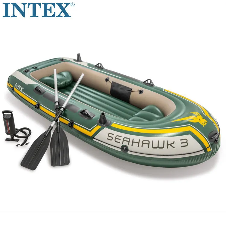 Seahawk Trio High quality Gaint Inflatable Canoe Rowing Air Fishing Boat