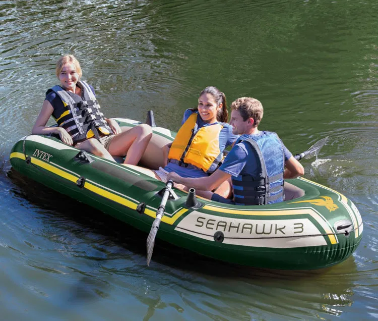 Seahawk Trio High quality Gaint Inflatable Canoe Rowing Air Fishing Boat