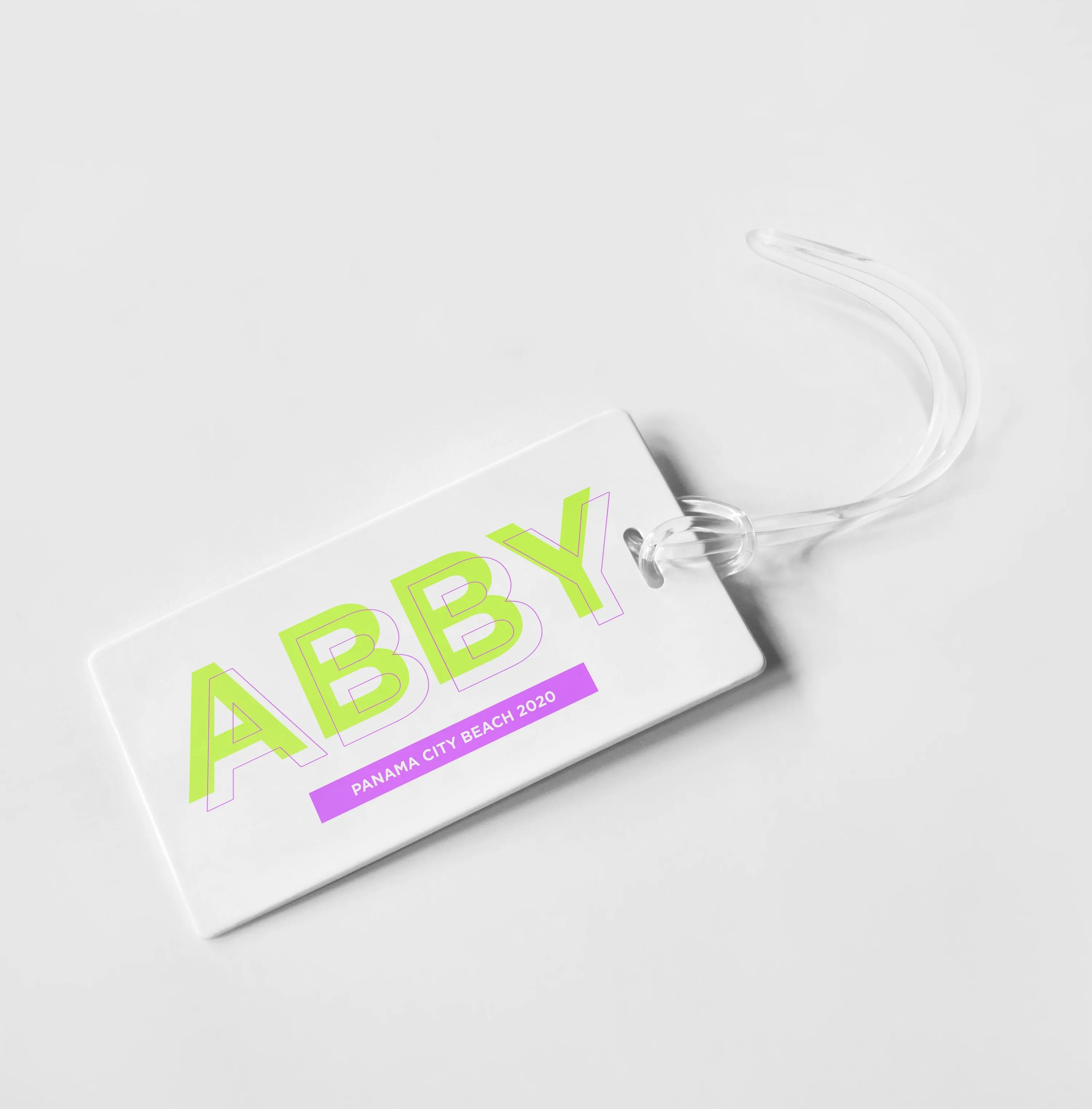 SHADOW BLOCK PERSONALIZED BAG / LUGGAGE TAG