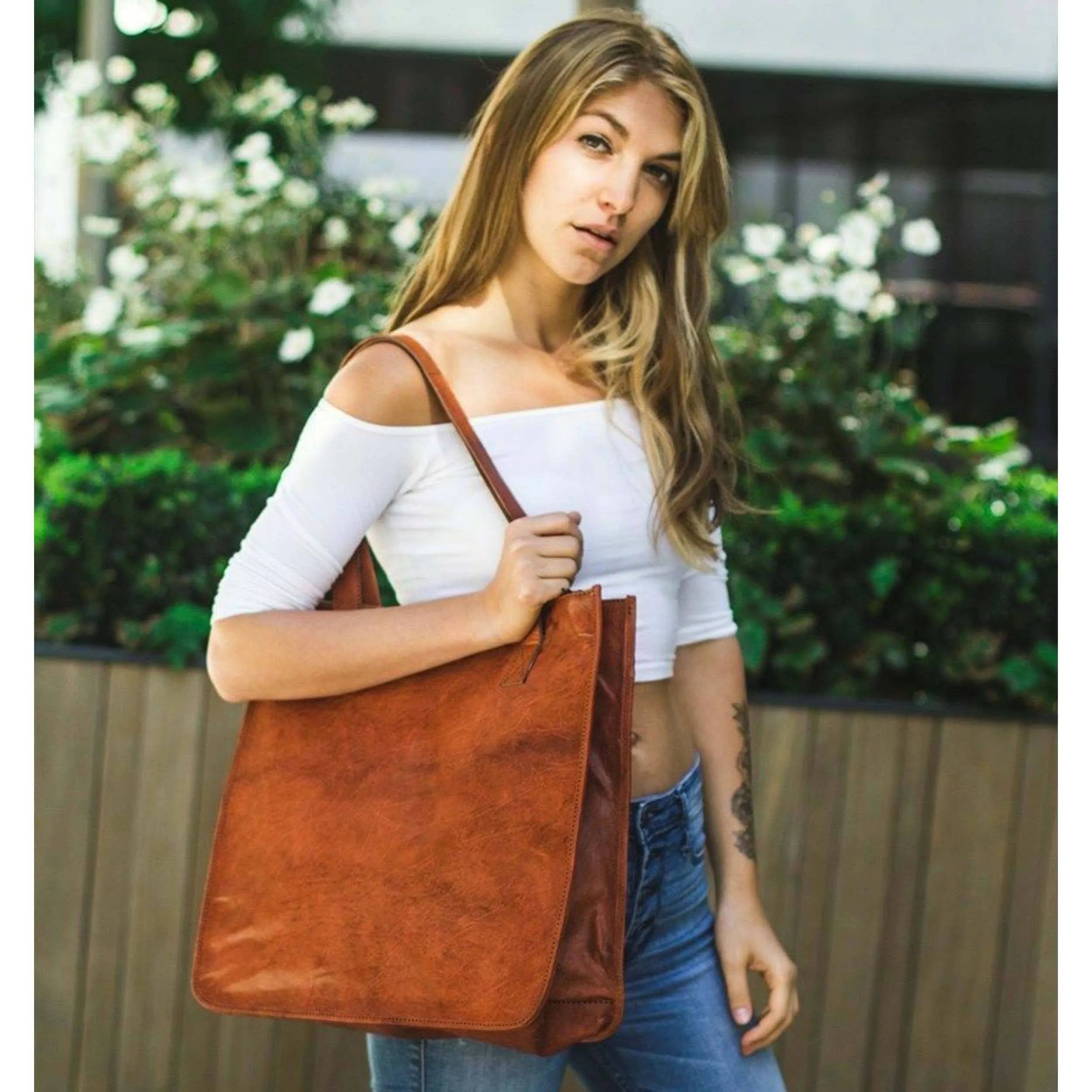 Shannon Leather Tote