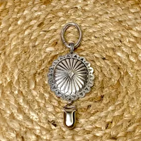 Silver Concho Hat Clip