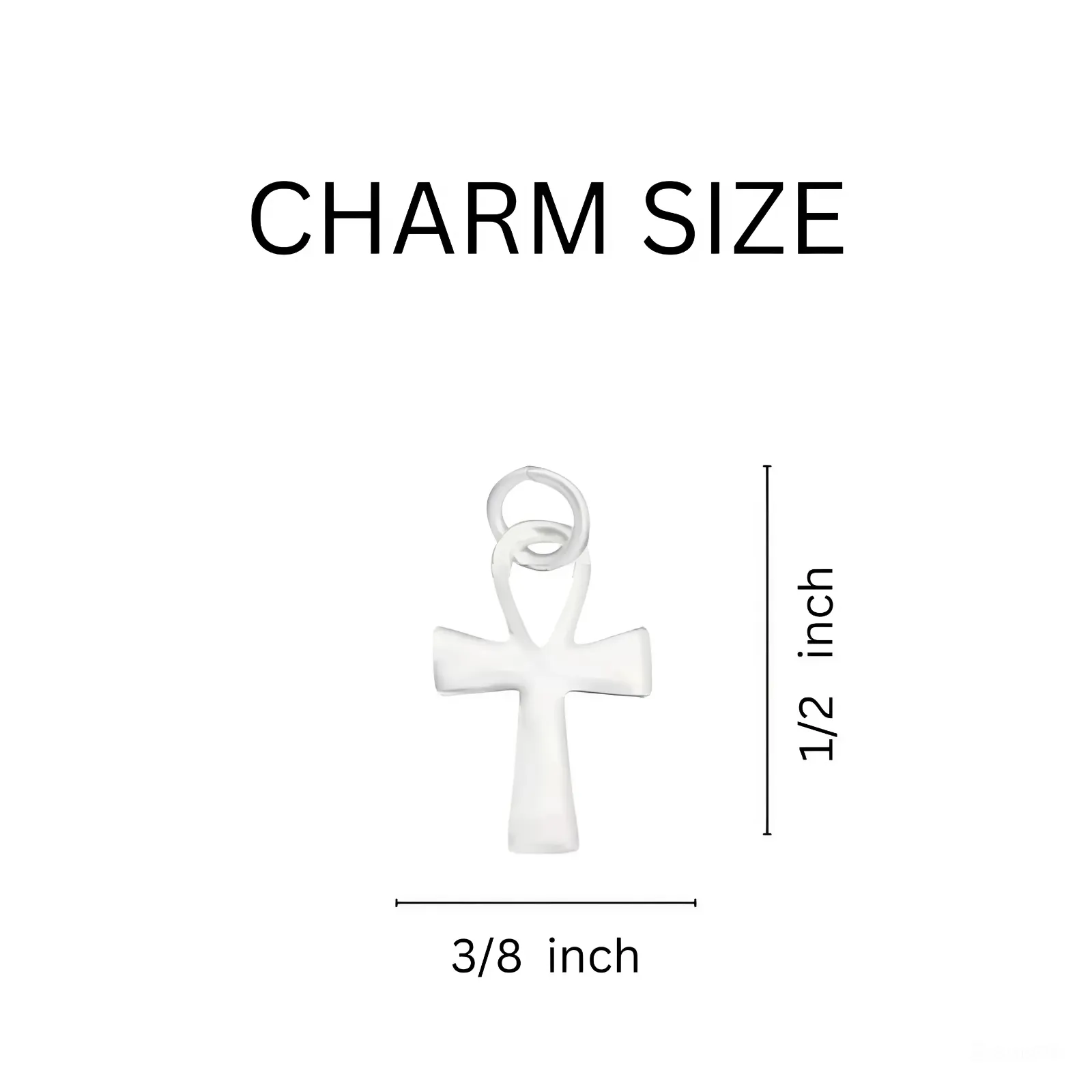 Silver Decorative Cross Religious Hanging Charms