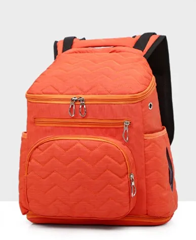 Smart Mom Diaper Bag- Funky Orange