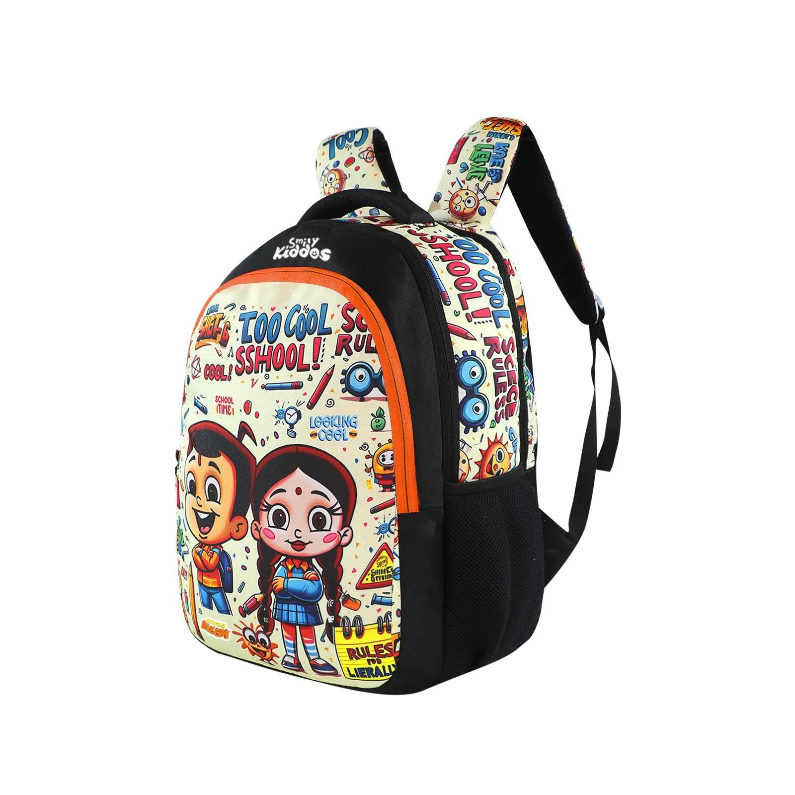 Smily Kiddos - Licensed Chhota Bheem Junior Backpack Too Cool III - Orange