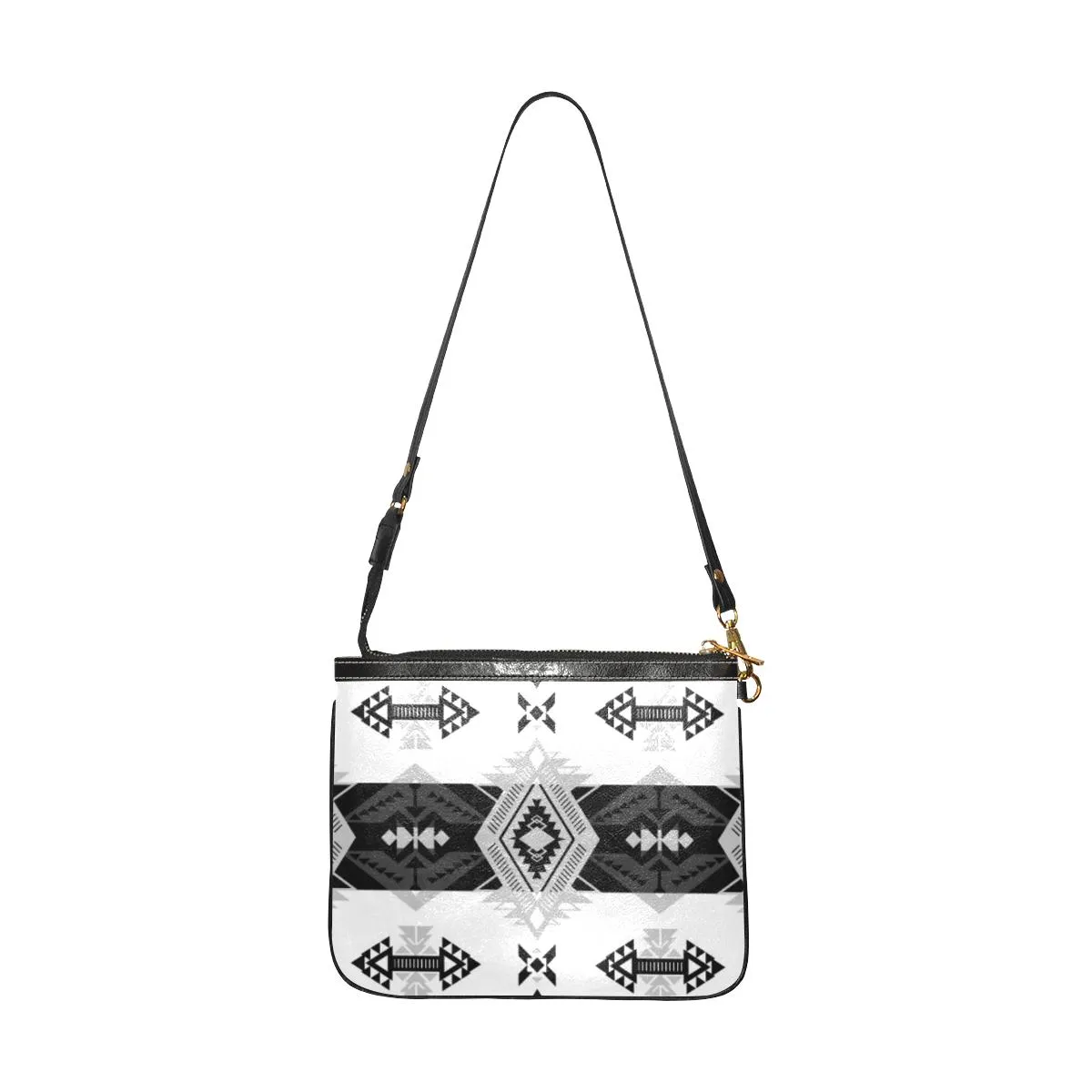 Sovereign Nation Black and White Small Shoulder Bag