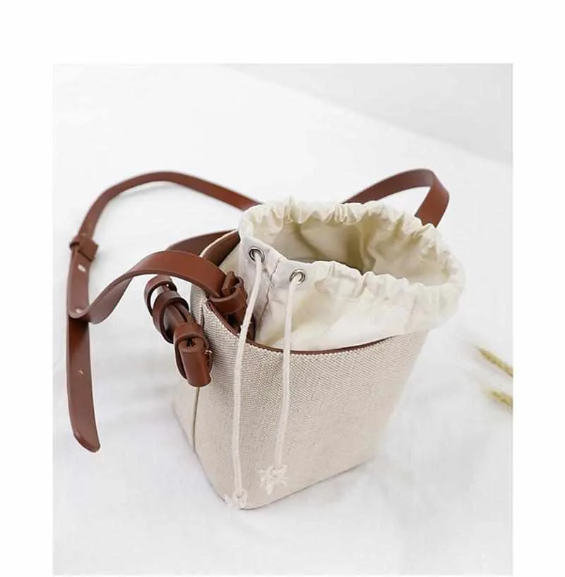 Straw Bucket Bag